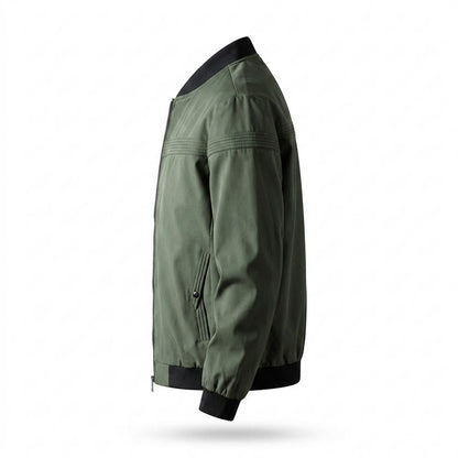 Allsaints Leather - Saran | Zip-Up Rib-Knit Jacket Men