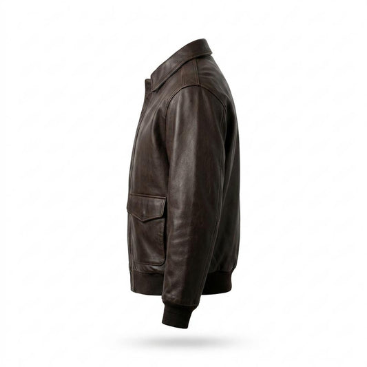 Allsaints Leather - Eamok | Zip-Up Rib-Knit Leather Jacket Men