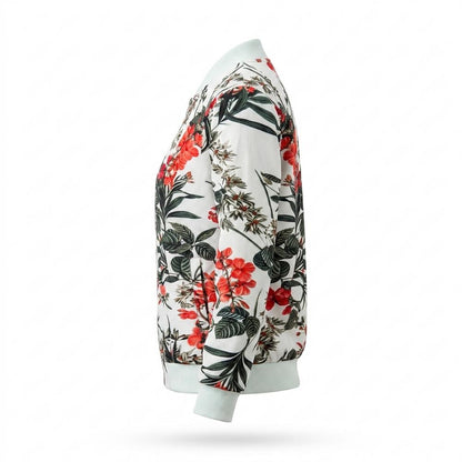Allsaints Leather - Yures | Floral Print Zip-Up Jacket Women