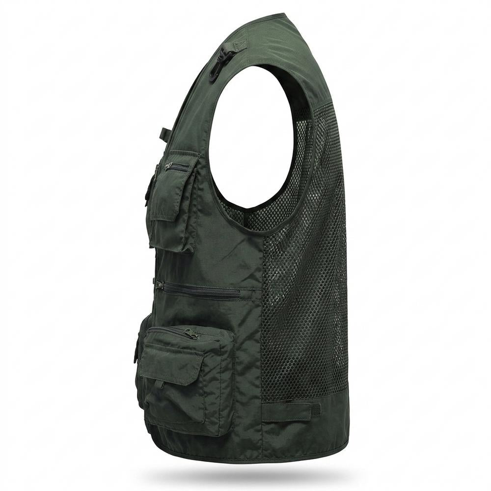 Allsaints Leather - Vedar | Multi-Pocket Quick-Drying Vest Men