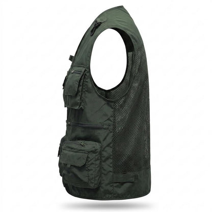 Allsaints Leather - Vedar | Multi-Pocket Quick-Drying Vest Men