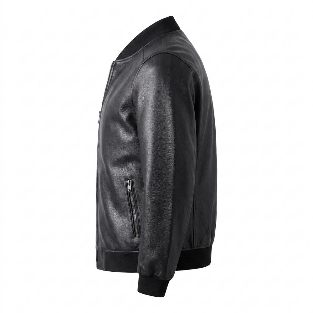 Allsaints Leather - Kedar | Zip-Up Grained Leather Jacket Men