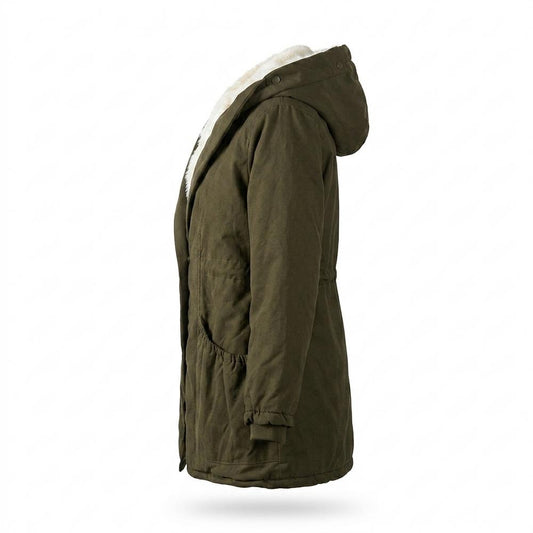 Allsaints Leather - Ronav | Sherpa-Lined Hooded Coat Women