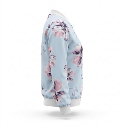 Allsaints Leather - Salev | Floral Zip-Up Jacket Women