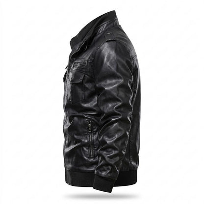 Allsaints Leather - Rabid | Zip-Up Fitted Leather Jacket Men