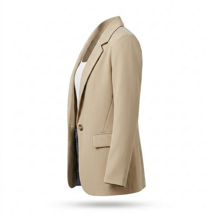 Allsaints Leather - Tiren | Single-Breasted Notched Lapel Blazer Women