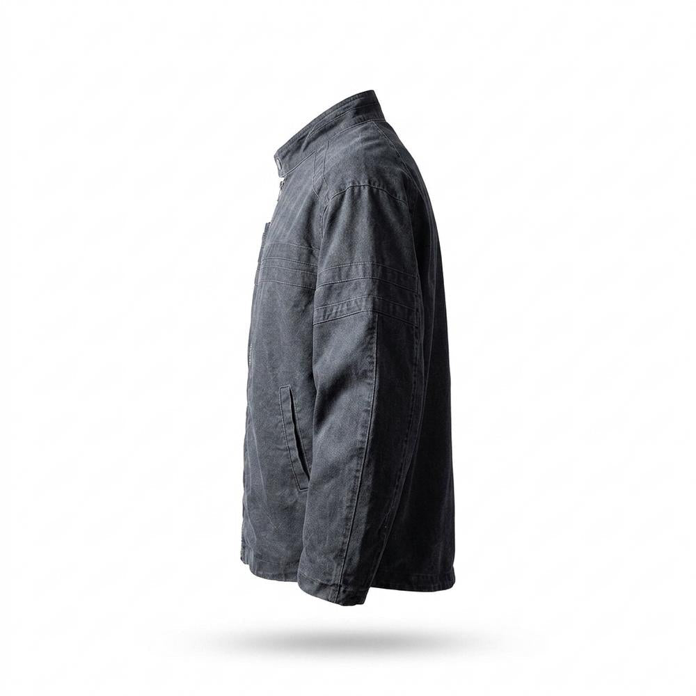 Allsaints Leather - Cozun | Zip-Up Washed Jacket Unisex