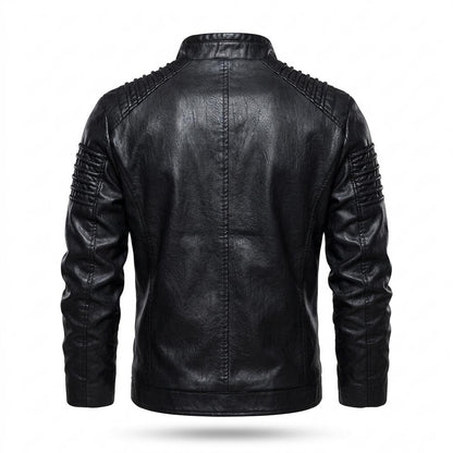 Allsaints Leather - Defet | Quilted Fitted Leather Jacket Men