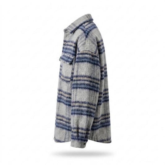 Allsaints Leather - Misel | Plaid Brushed Jacket Men