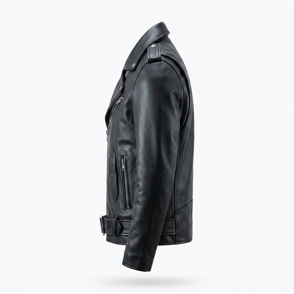 Allsaints Leather - Zegov | Asymmetrical Belted Leather Jacket Unisex