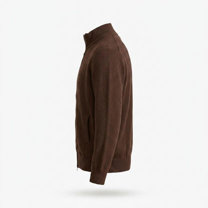 Allsaints Leather - Niver | Zip-Up High-Neck Knit Cardigan Men