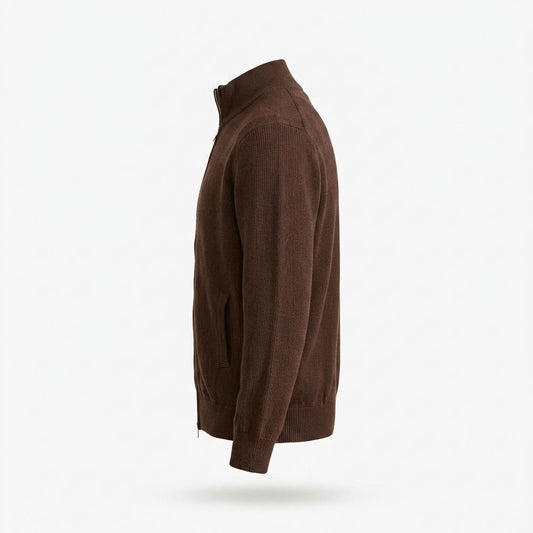 Allsaints Leather - Niver | Zip-Up High-Neck Knit Cardigan Men