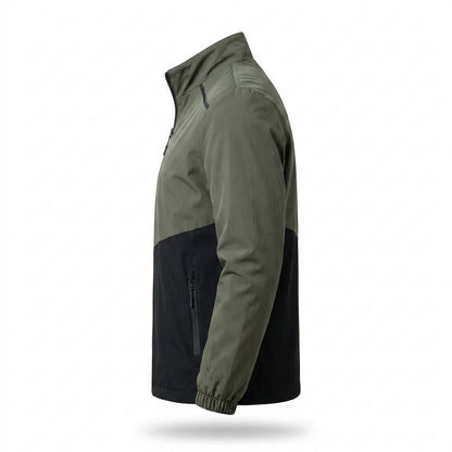 Allsaints Leather - Mamer | Color-Block Zip-Up Jacket Men