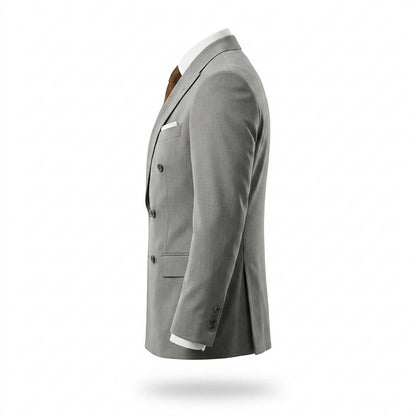 Allsaints Leather - Tamer | Double-Breasted Slim Fit Blazer Men