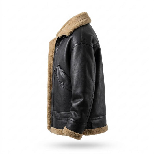 Allsaints Leather - Nivin | Fleece-Lined Zip-Up Jacket Men