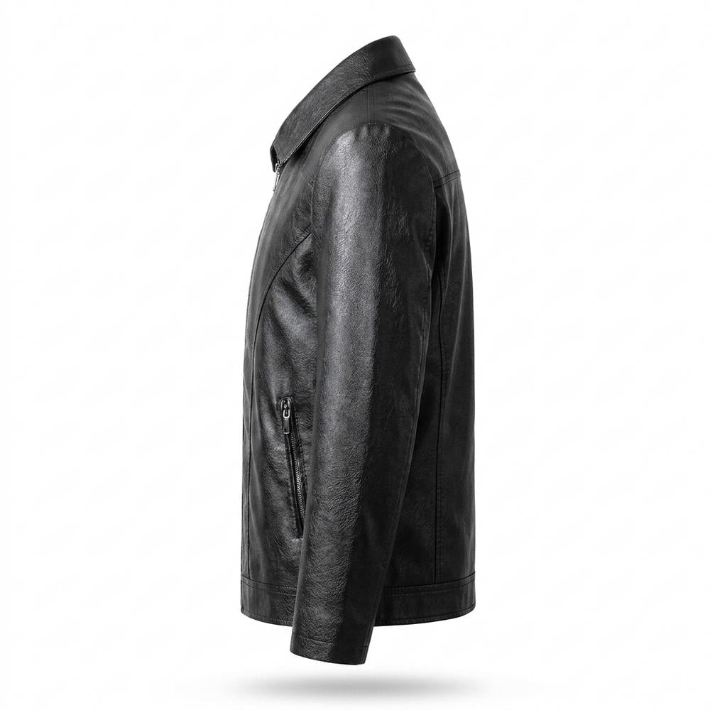 Allsaints Leather - Sidok | Zip-Up Collared Leather Jacket Men