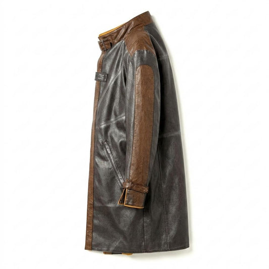 Allsaints Leather - Yifit | Two-Tone Lined Coat Men