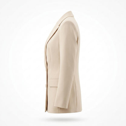Allsaints Leather - Nesol | Double-Breasted Tailored Blazer Women