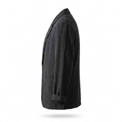 Allsaints Leather - Keser | Textured Single-Breasted Blazer Men