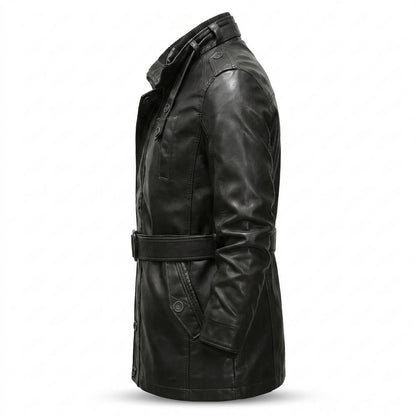 Allsaints Leather - Zalen | Belted Lined Coat Men