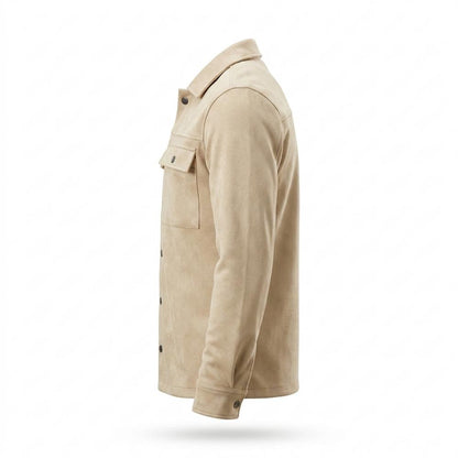 Allsaints Leather - Setal | Suede Button-Up Jacket Men