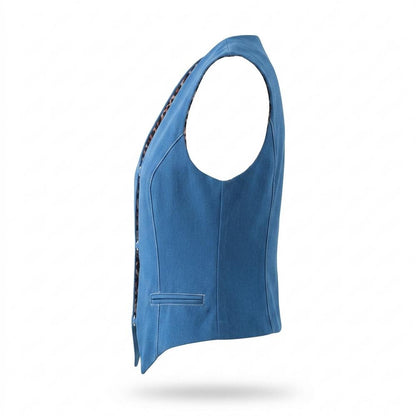 Allsaints Leather - Roral | Fitted Lined Vest Women