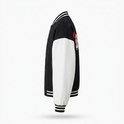Allsaints Leather - Elsin | Embroidered Two-Tone Jacket Men