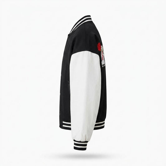 Allsaints Leather - Elsin | Embroidered Two-Tone Jacket Men