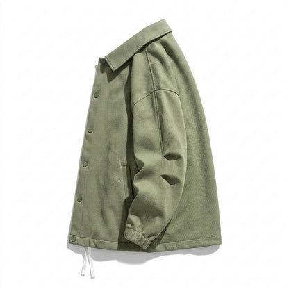 Allsaints Leather - Neken | Textured Button-Up Jacket Unisex