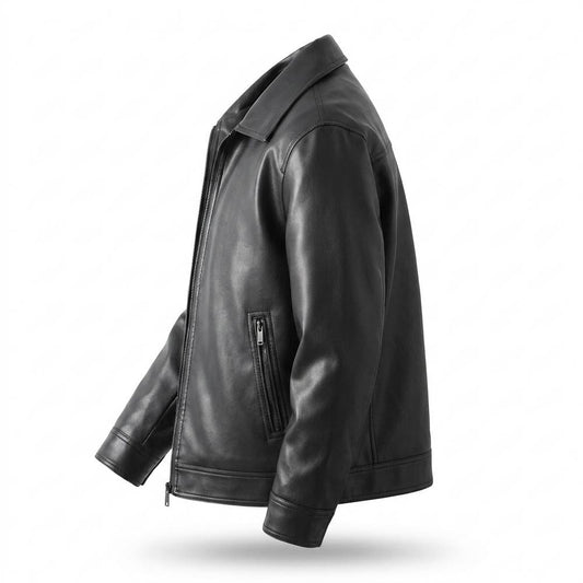 Allsaints Leather - Tufir | Quilted Zip-Up Leather Jacket Men