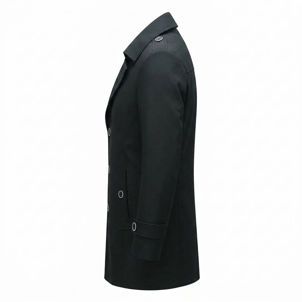 Allsaints Leather - Sozed | Single-Breasted Lined Coat Men