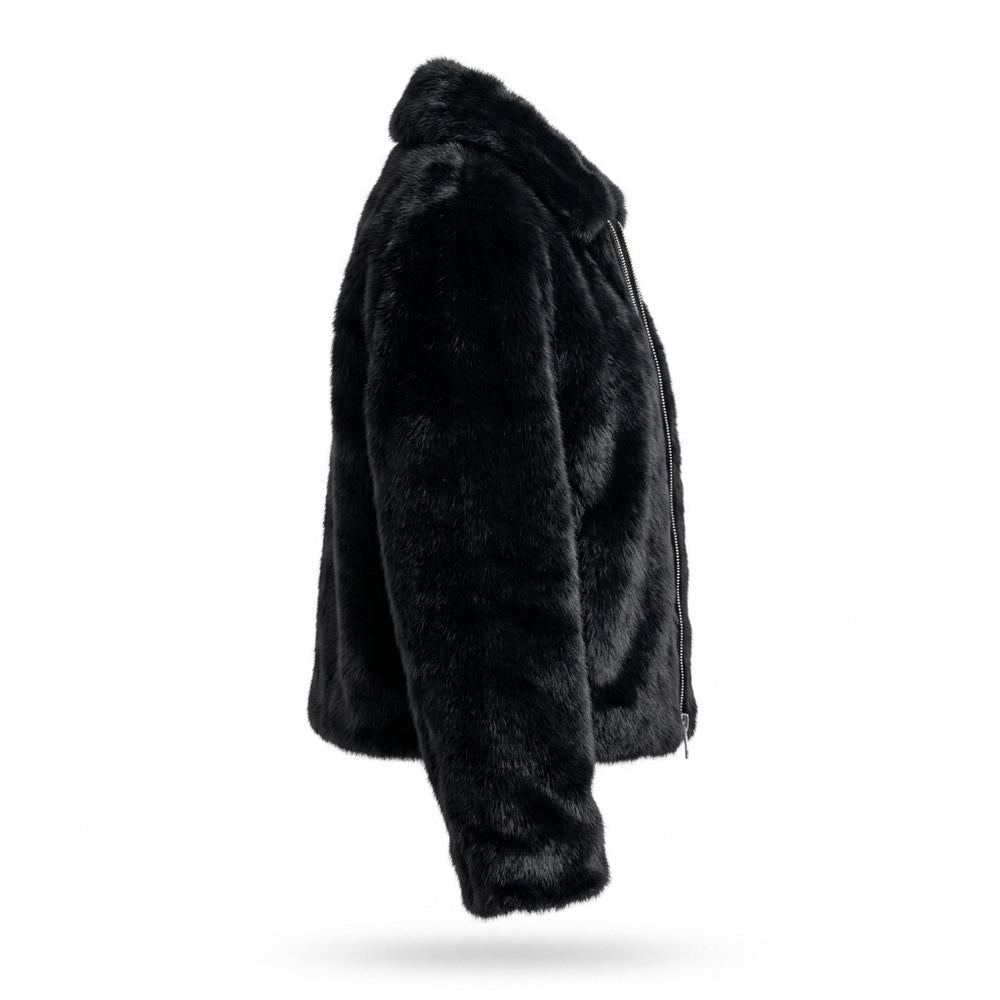 Allsaints Leather - Miver | Faux Fur Zip-Up Jacket Women