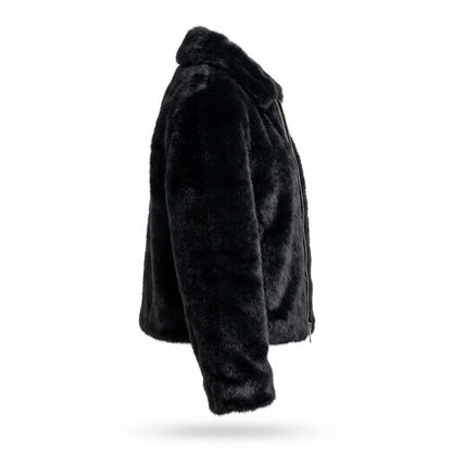 Allsaints Leather - Miver | Faux Fur Zip-Up Jacket Women