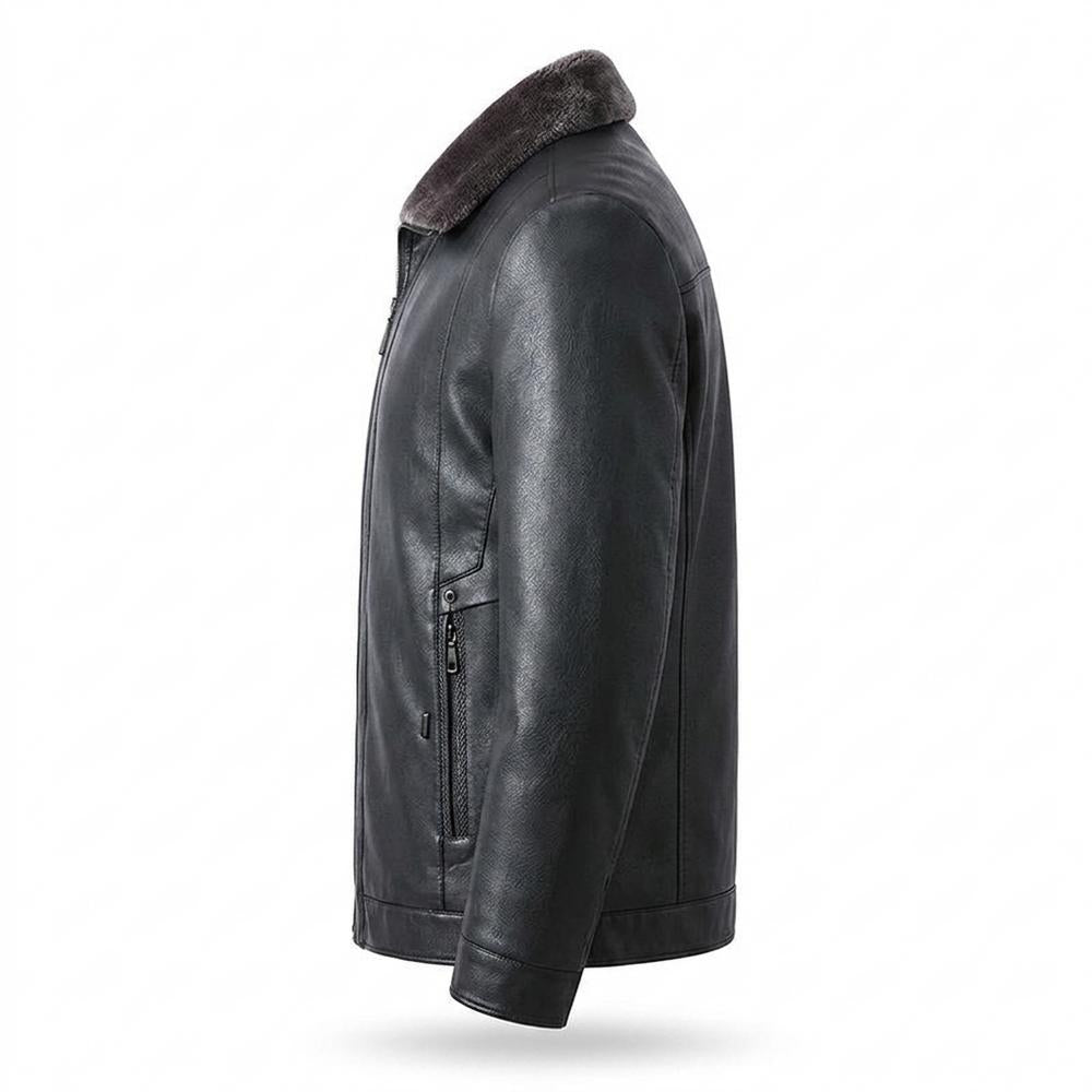 Allsaints Leather - Lezan | Lined Zip-Up Leather Jacket Men