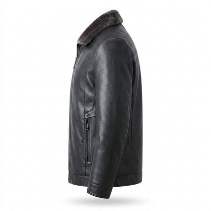 Allsaints Leather - Lezan | Lined Zip-Up Leather Jacket Men