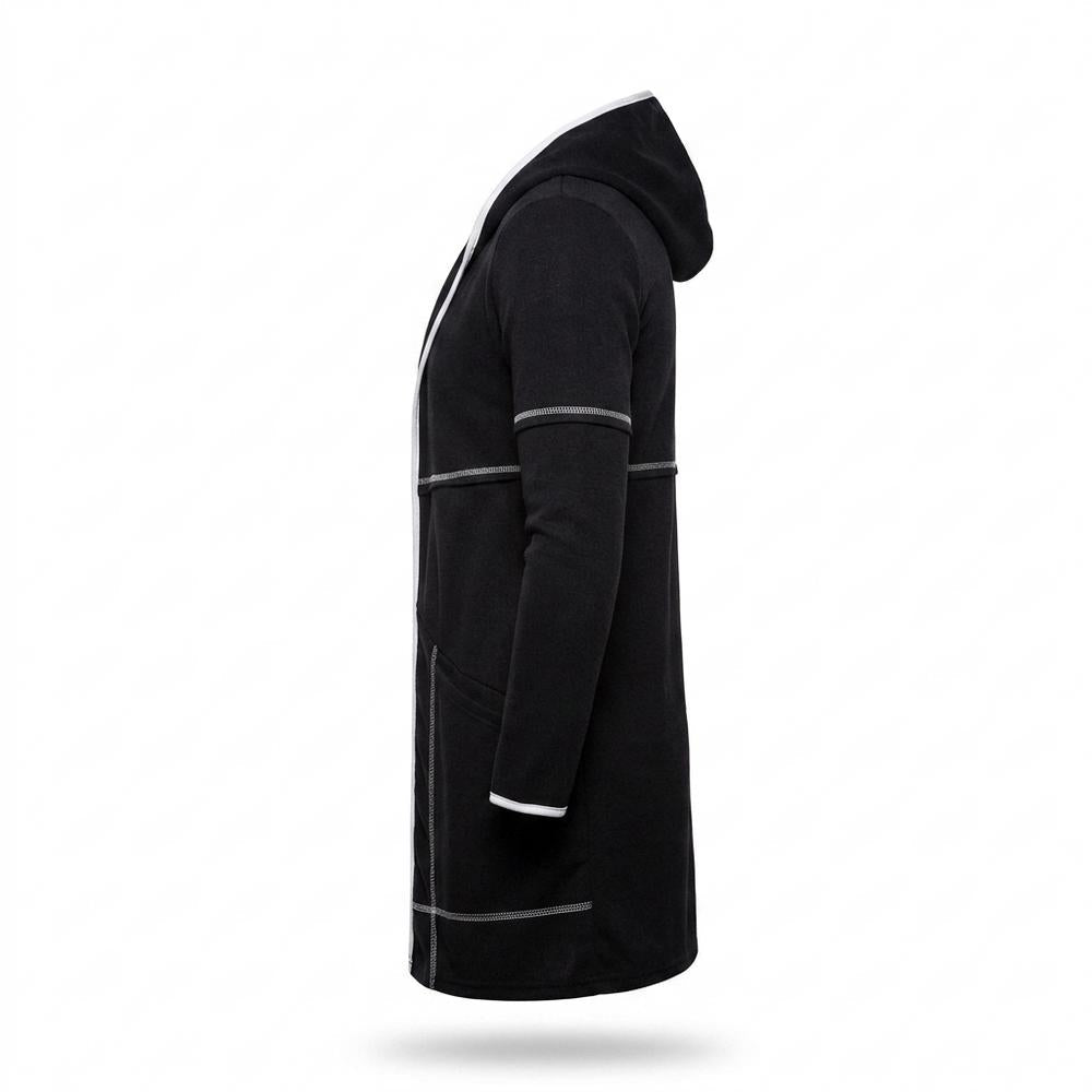 Allsaints Leather - Dafut | Long-Cut Hooded Cardigan Men