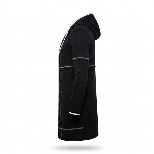 Allsaints Leather - Dafut | Long-Cut Hooded Cardigan Men