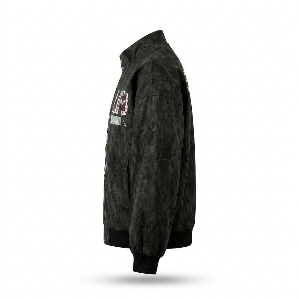 Allsaints Leather - Sedar | Printed Zip-Up Jacket Unisex