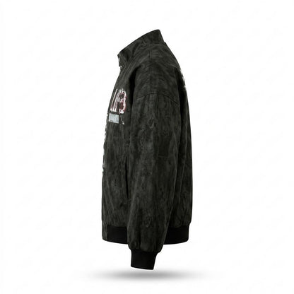 Allsaints Leather - Sedar | Printed Zip-Up Jacket Unisex