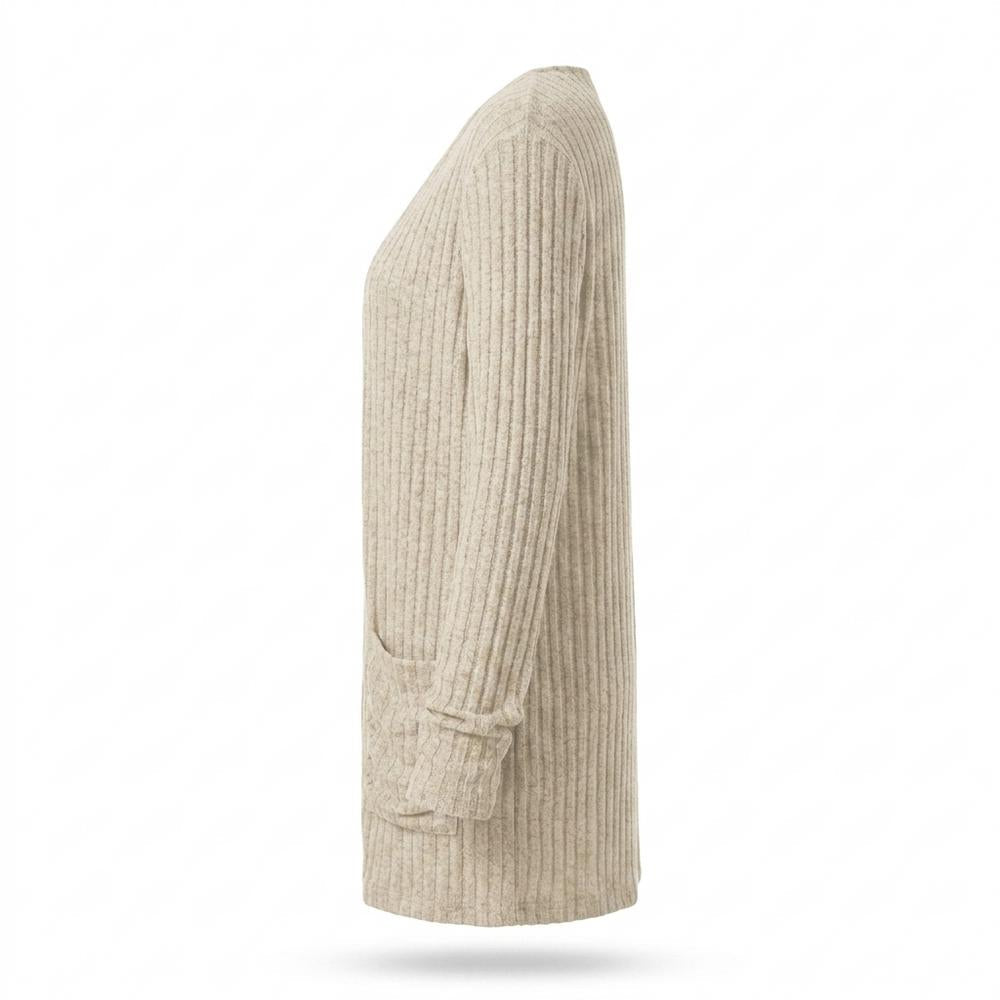 Allsaints Leather - Tivin | Ribbed Open-Front Knit Cardigan Women
