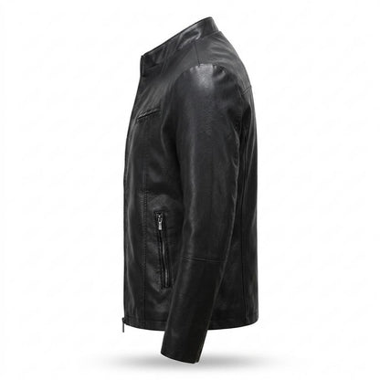 Allsaints Leather - Mapim | Zippered Slim-Fit Leather Jacket Men
