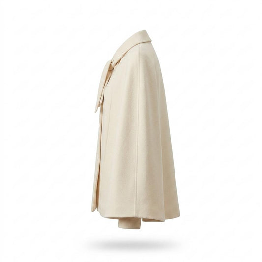 Allsaints Leather - Kesil | Tie-Neck Cape-Style Coat Women