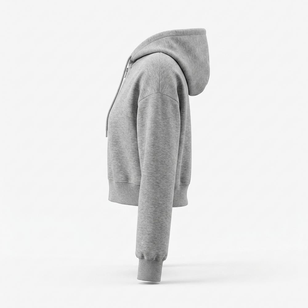 Allsaints Leather - Lyvin | Cropped Zip-Up Hoodie Women