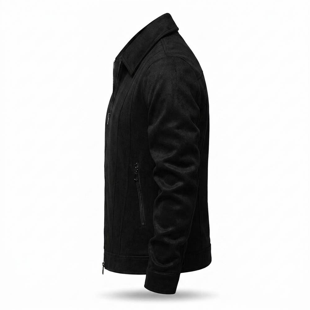 Allsaints Leather - Caken | Sueded Zip-Up Jacket Men
