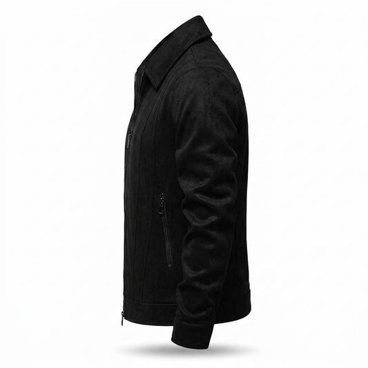 Allsaints Leather - Caken | Sueded Zip-Up Jacket Men