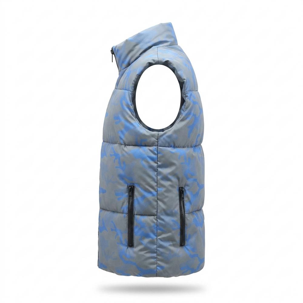 Allsaints Leather - Dasel | Padded Camouflage-Pattern Vest Men