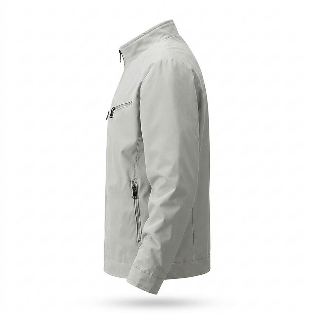 Allsaints Leather - Elsel | Zippered Stand-Collar Jacket Men