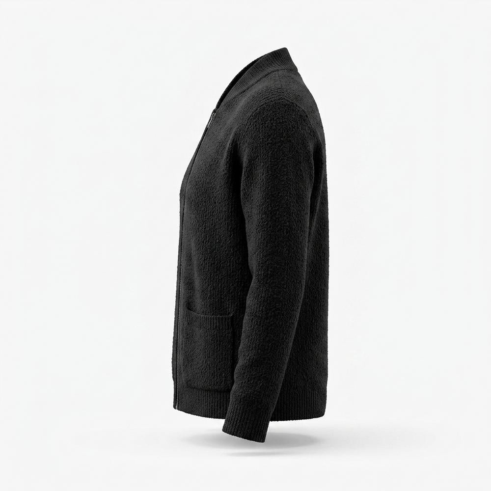 Allsaints Leather - Lovar | Zip-Up Textured Knit Cardigan Women