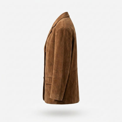 Allsaints Leather - Vamor | Suede Three-Button Blazer Men