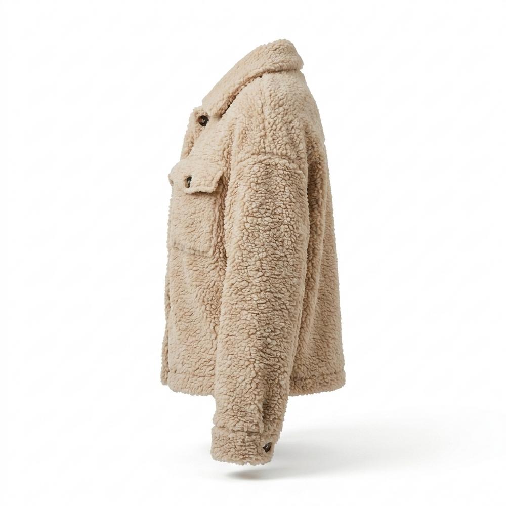 Allsaints Leather - Conav | Plush Button-Up Jacket Women